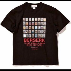 ベルセルク展　Tシャツ ブラック 漫画表紙プリント　L