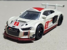 中古美品★ホットウィール プレミアム アウディ R8 LMS★オープントラック ミニカー レーシングカー_画像4