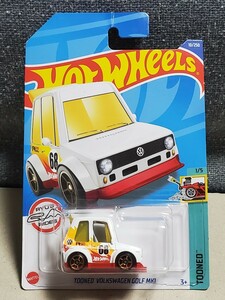 新品未開封品★ホットウィール トゥーンド フォルクスワーゲン ゴルフ マーク1 HHD81 ホワイト★ミニカー VW MK1