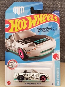 新品未開封品◆ホットウィール ‘91 マツダ MX-5 ミアータ HHF02★MAZDA ユーノスロードスター NA6CE NA8CE 