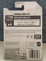 新品未開封品◆ホットウィール スバル WRX STI HHD94◆SUBARU インプレッサ _画像2