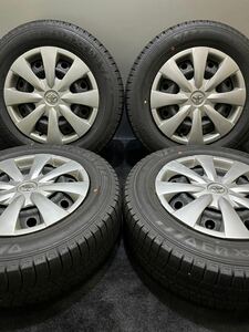 195/65R15 DUNLOP/WINTER MAXX 03 21年製 トヨタ 純正 スチール 15インチ 6J ＋45 100 4H スタッドレス 4本 カローラ アクシオ (南4-E650)