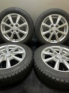 155/65R14 DUNLOP/WINTER MAXX WM02 20年製 ダイハツ 純正 14インチ 4.5J ＋45 100 4H スタッドレス 4本 ミライース タント (南1-E753)