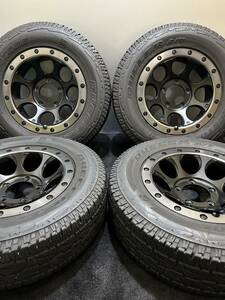 215/70R16 BRIDGESTONE/DUELER A/T 21年製 MLJ X-TREME-J XJ03 16インチ 6J −5 139.7 5H 夏タイヤ 4本 ジムニー シエラ (南5-E763)