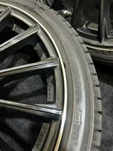 225/40R19 BRIDGESTONE/VRX3 22年製 EURO TECH 19インチ 7.5J ＋33 112 5H スタッドレス 4本 ベンツ Cクラス等 (1-E774)_画像4