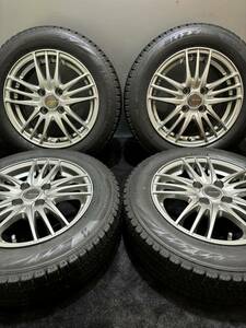 165/65R14 BRIDGESTONE/VRX2 20年製 ECO FORME 14インチ 5.5J ＋39 100 4H スタッドレス 4本 タンク ルーミー パッソ (南2-E817)