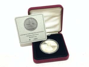 【ケース付き】フィリピン 記念コイン 500ペソ 925 銀貨 メダル 1896-1996 JOSE RIZAL 020JHHC50