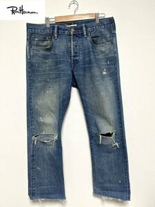 【USA製】Ron Herman Denim ロンハーマンデニム W32 ジーンズ　ジーパン　ダメージ加工