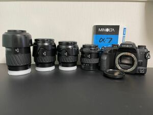 MINOLTA ミノルタ α-7 レンズ４本セット！ T3