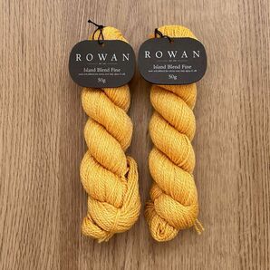 ROWAN Island Blend Fine［B scotch］ 50g×2かせ ﾍﾞﾋﾞｰｱﾙﾊﾟｶ・ｼﾙｸ配合 中細