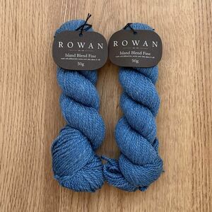 ROWAN Island Blend Fine［Lake］50g×2かせ　　　　　ﾍﾞﾋﾞｰｱﾙﾊﾟｶ・ｼﾙｸ配合 中細