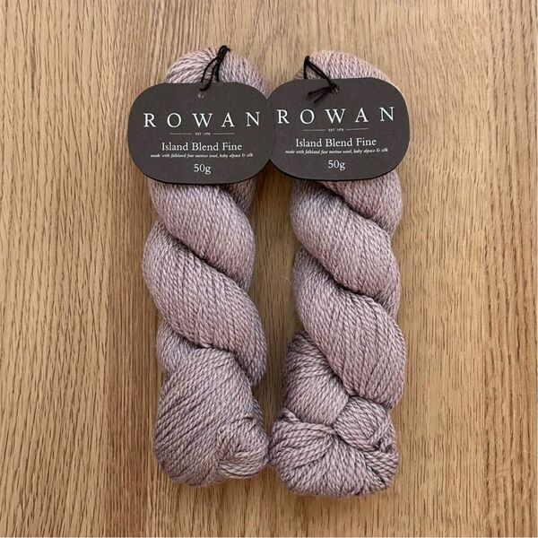 ROWAN Island Blend Fine［Regalia］ 50g×2かせ ﾍﾞﾋﾞｰｱﾙﾊﾟｶ・ｼﾙｸ配合 中細