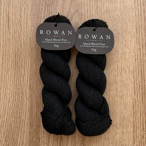 ROWAN Island Blend Fine［Onyx］50g×2かせ　　　　　　　ﾍﾞﾋﾞｰｱﾙﾊﾟｶ・ｼﾙｸ配合 中細