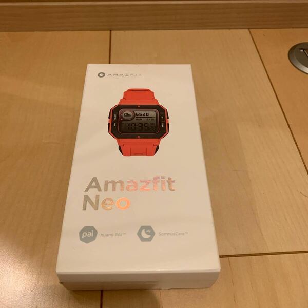 Amazfit Neo オレンジ　スマートウォッチ 日本語説明書 心拍数 睡眠モニタリング バッテリー寿命28日間 アマズフィット　SP170023