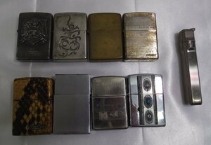 キングラム[25] 【送料無料】喫煙具 ライターおまとめ (Zippo ジッポ ライター×8点 / ミラショーン ライター×1点) 計9点★034＠K936