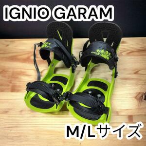 IGNIO スノーボード ビンディング M/Lサイズ イグニオ　GARAM　バインディング　メンズ　ガラム