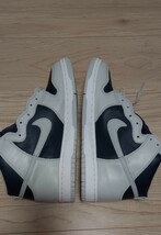 [未使用] 1999年製 NIKE DUNK HIGH LE OBISIDIAN / LT ZEN GREY 灰紺 US9.5 630335-401 DEAD STOCK VINTAGE デッドストック 裏ダンク_画像5