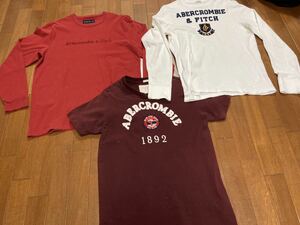 Abercrombie & Fitch アバクロンビー＆フィッチ　トップスセット　長袖　半袖 M.Lサイズ　中古