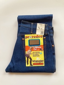 ビンテージ 80's DEADSTOCK Wrangler 13MWZ W32 L31 デッドストック ラングラー デニム USA製 ブロークンデニム ノンウォッシュ リジッド