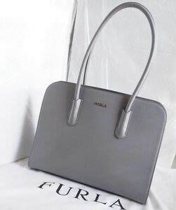 フルラ FURLA トートバッグ 大容量 テッサ レザー グレー 本革