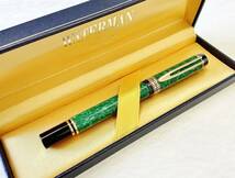 【極美品】ウォーターマン 万年筆 ル・マン100 パトリシアン グリーン ペン先18K-750 WATERMAN ルマン100 希少品_画像10