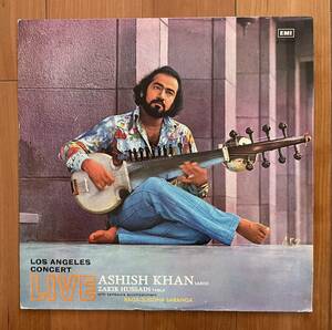 LP インド盤 ASHISH KHAN / ZAKIR HUSSAIN / LOS ANGELES Concert LIVE S/EMGE 11008