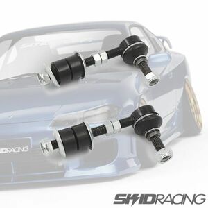 調整式 S13 S14 ショート スタビリンク フロント 強化ブッシュ スタビライザー リンク 180SX S15 スキッドレーシング SKID RACING :20 D3