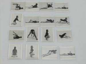 セックスの体位、ポーズ写真　　45枚　　裏面イラスト、解説　　　昭和レトロ