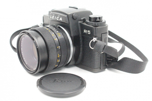 ◎【ト長】1円スタート LEICA ライカ R5 フィルムカメラ 一眼レフカメラ レンズ 55mm 1:1.4/50 ブラックカラー IR460IOE06