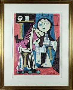 Picasso パブロ・ピカソ　リトグラフ　直筆サイン入り