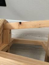 丸椅子、スツール、木製、おしゃれ、サイドテーブル、handmade、無垢材、2脚セット_画像7