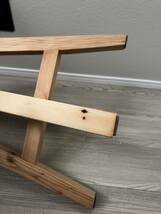 丸椅子、スツール、木製、おしゃれ、サイドテーブル、handmade、無垢材、2脚セット_画像8