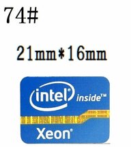 74# 【intel inside XEON】エンブレムシール■21*16㎜■ 条件付き送料無料_画像1