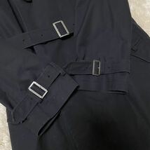 1円〜稀少LL バーバリーブラックレーベル トレンチコート ベルド ライナー付 キルティング 中綿 ノバチェック黒 XL BURBERRY BLACK LABEL _画像7