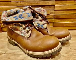 【美品】Timberland ティンバーランド 革靴 size:8.5W シューズ　希少柄