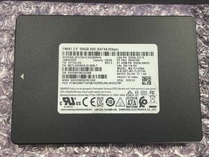 未使用に近い SAMSUNG MZ7LH256HAJD-000l7 PM881 2.5インチ 256GB SSD SATA