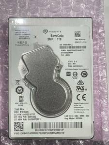 未使用に近い Seagate BarraCuda ST1000LM049 1TB 7200rpm 7mm 2.5インチ HDD