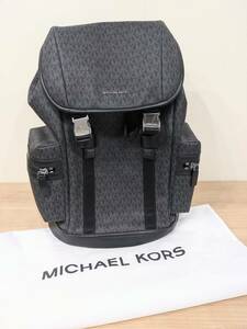 【240】MICHAEL KORS マイケルコース シグネチャー クーパー バックパック 37U0MCOB6B リュック ブラック 