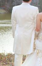 う⑫ALサイズ松尾製SETTE UOMO結婚式新郎用衣装メンズブライダルタキシード日本製シルクウール_画像4