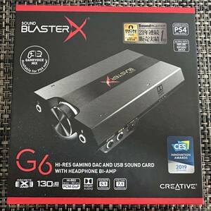 Creative Sound BlasterX G6 高音質 ポータブル ハイレゾ対応 ゲーミング USB DAC PC PS4 Switch SBX