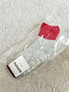 RoToTo RETRO WINTER ROOM SOCKS ルームソックス ロトト 靴下 レッド