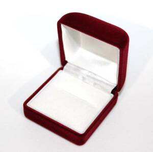  ring / ring present high class jewelry case / accessory box / wine red hand made / storage / box /BOX/ gift / present / Propo -z