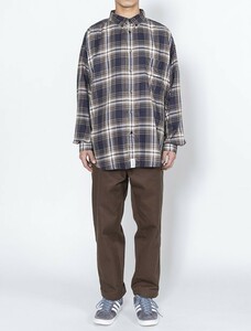 DESCENDANT 21SS HYANNIS B.D LS SHIRT FULL SIZE COLOR:BEIGE SIZE:2