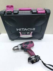 送料無料g28666 HITACHI 日立工機 13mm コードレス ドライバドリル DS14DBL 14.4V ドリルドライバー 電動工具 充電式 大工道具 本体 ケース