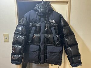 美品 Suprene THE NORTH FACE シュプリーム ノースフェイス 700-Fill Down Parkaダウンジャケット ブラック Lサイズ