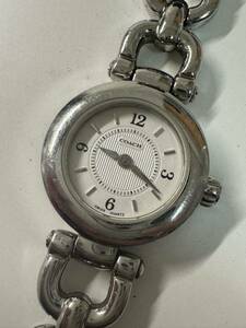 0 COACH Coach quarts W024 7.824.888 operation goods lady's wristwatch operation silver 