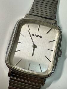 RADO ラドー 手巻き 408.7906.2 スクエア シルバーカラー メンズ 腕時計