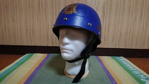 60s Vintage bko half helmet la Io to Police SFPD blue inspection )ga-ti Anne tiger bela- Defender protector 