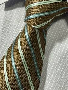  almost unused "Brooks Brothers" Brooks Brothers stripe brand necktie 401039