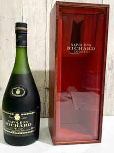 古酒 RICHARD NAPOLEONCOGNAC リチャード　ナポレオン　コニャック 700ml 40度　未開封　木箱付